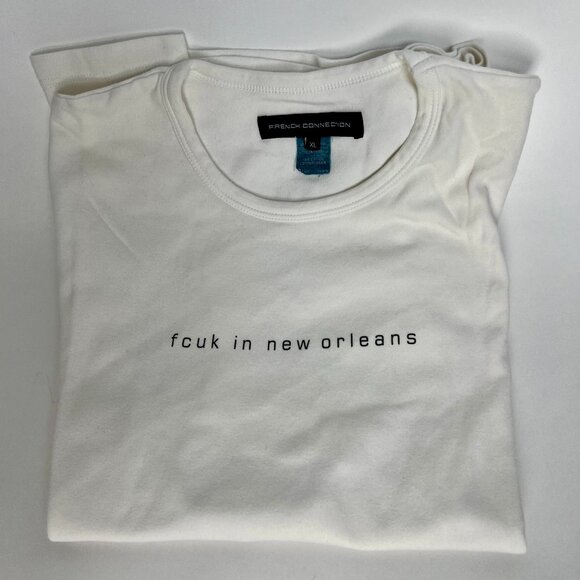 fcuk new orleans T-Shirt French Connection Men's Size XL Tee - Picture 1 of 5
